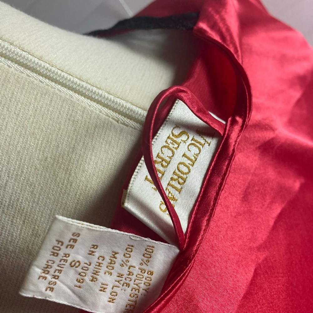 Vintage Victoria's Secret Chemise With Robe Gold Label Satin Lace Women’s Small - Picture 5 of 7